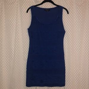 Ruffled body con dress